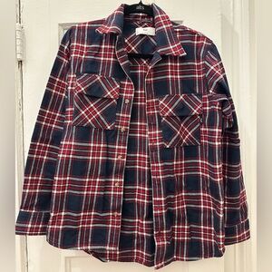 Aritzia Plaid Oversized Flannel